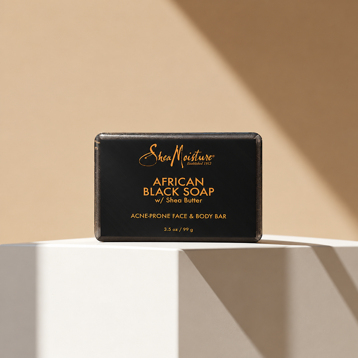 Shea Moisture - African Black Soap - Duo savon visage et corps + après-shampoing - 99 g + 384 ml