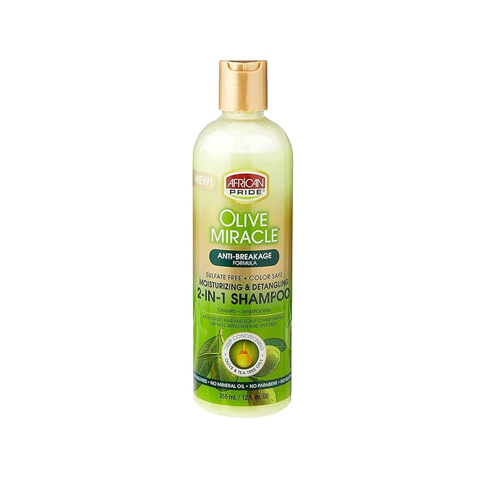 African Pride - Olive Miracle 2 en 1 shampoing et après-shampoing - 355ml - African Pride - Ethni Beauty Market