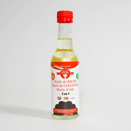Afro Naturel - Crazy Pouss - Huile de Ricin Chanvre Ail - 250ml - Afro Naturel - Ethni Beauty Market