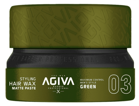 Agiva - Styling Hair Wax Matte Paste - Cire coiffante "green 03" - 155ml - Agiva - Ethni Beauty Market