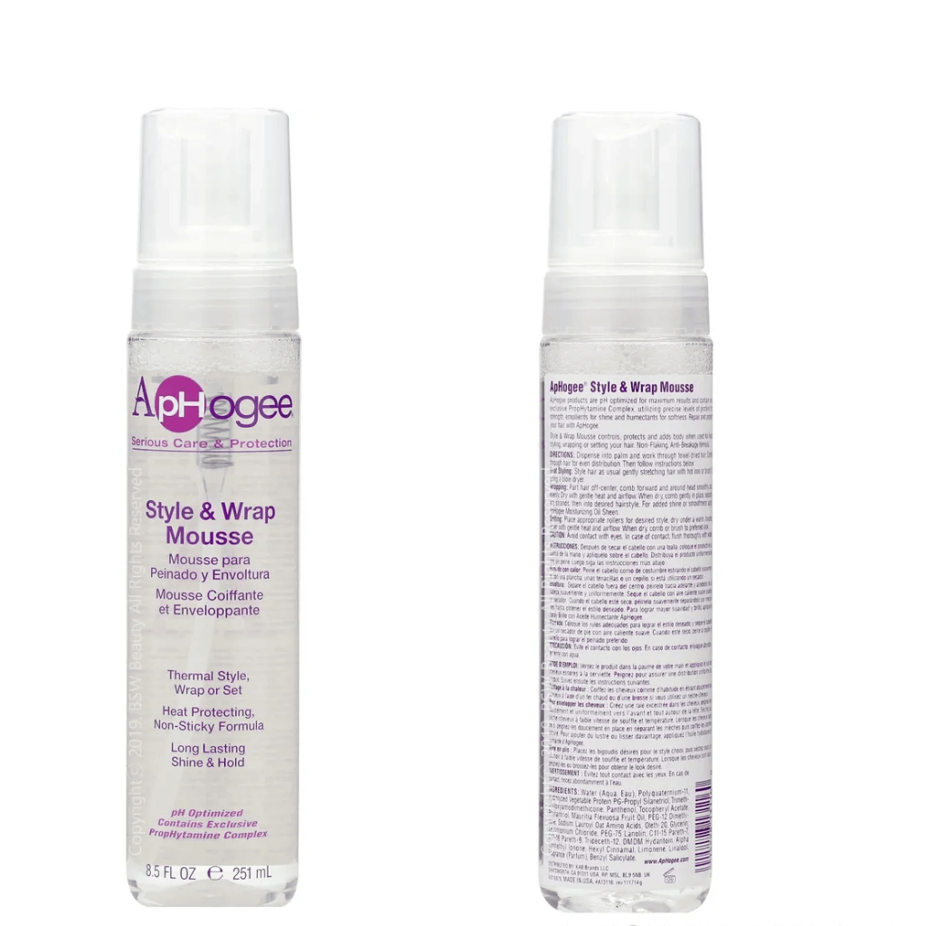 ApHogee - Mousse coiffante "Style & wrap mousse" - 251 ml - ApHogee - Ethni Beauty Market