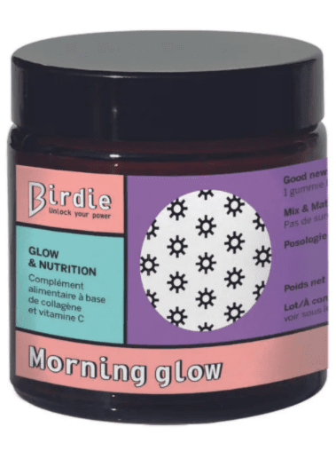 Birdie - Morning glow - Compléments Alimentaires visage "Glow & nutrition" - 114g (Collection anti-gaspi) - Birdie - Ethni Beauty Market