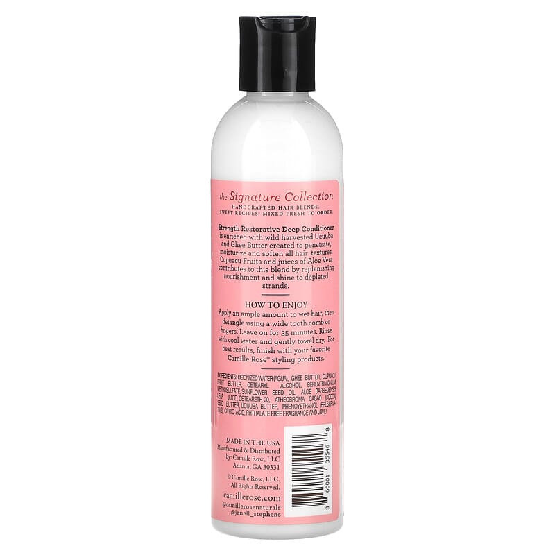 Camille Rose - Strength - Après-shampoing "Ucuuba & Ghee Butter" - 240ml - Camille Rose - Ethni Beauty Market