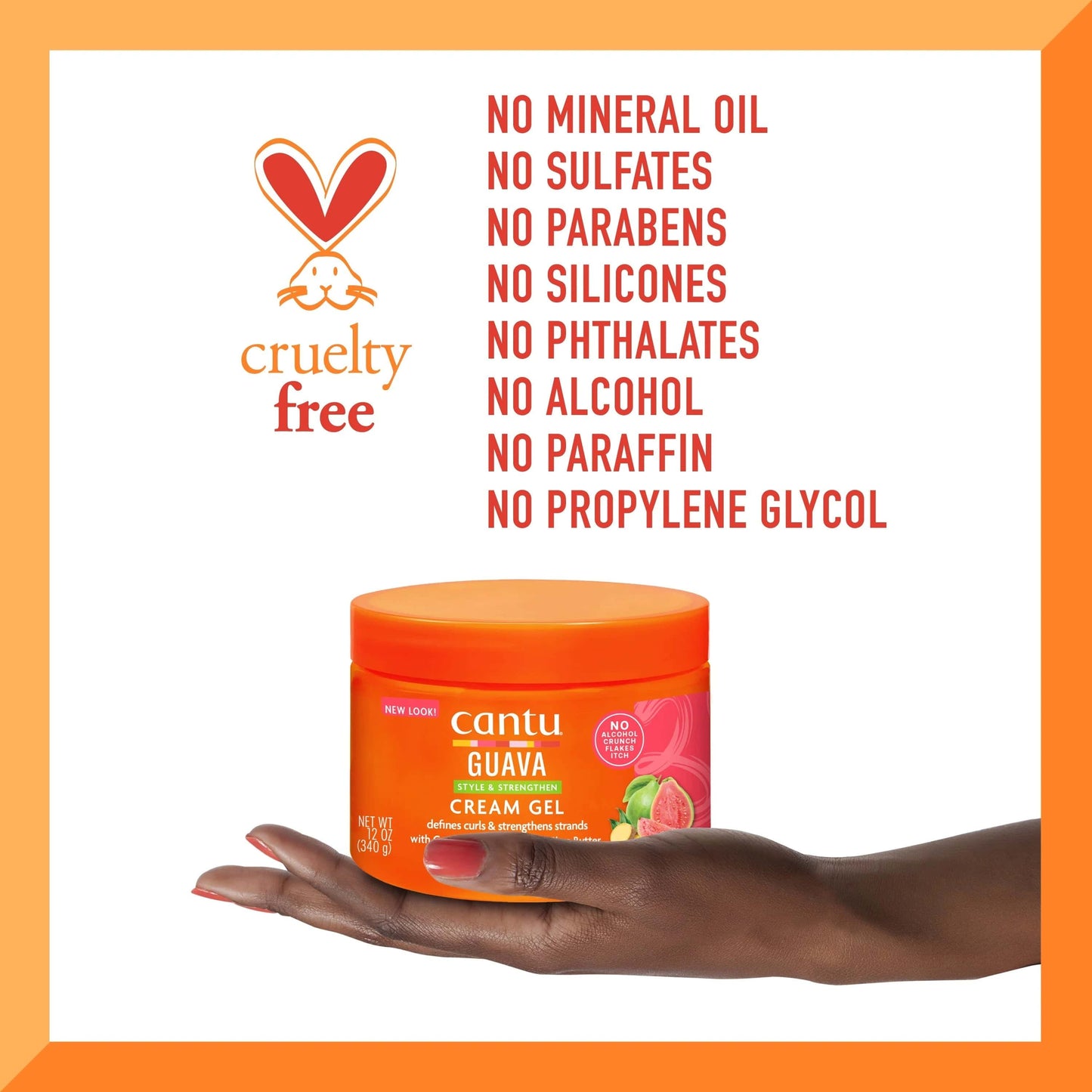 Cantu - Gel définition de boucles à la goyave "Guava style and strengthen cream gel" - 340g - Cantu - Ethni Beauty Market
