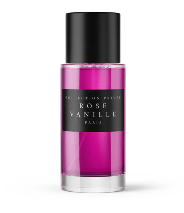 Parfum Collection Privée - Rose Vanille - 50 Ml - Fragrance Douce Et Gourmande - Flacon Neuf