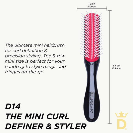 Denman - Petite Brosse À Coiffer À 5 Rangs D14 - Denman - Ethni Beauty Market