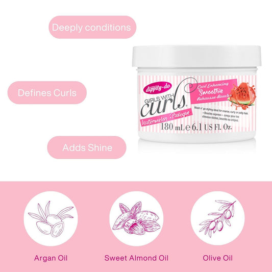 Dippity Crème capillaire Dippity Do - Girls With Curls Crème Pour Rehausser Les Boucles "Curl Enhancing Smoothies" - 180 ml