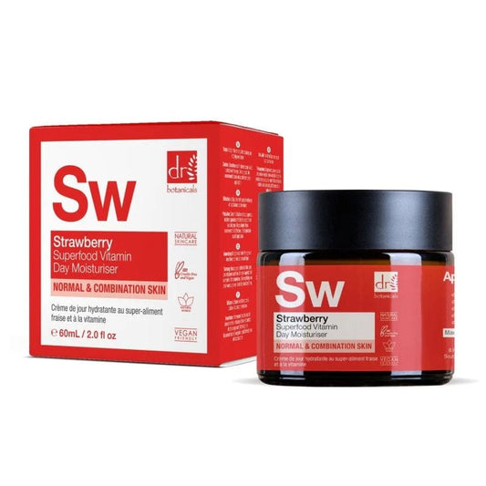 Dr Botanicals - Crème hydratante de jour aux vitamines et aux superaliments SW Strawberry 60ml - Dr Botanicals - Ethni Beauty Market
