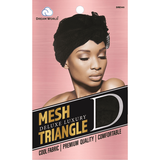 Dream World - Bandeau Cheveux W-Mesh Triangle noir - Taille unique - DRE145 - Dream World - Ethni Beauty Market