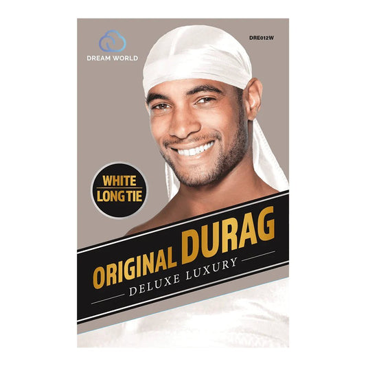 Dream World - Durag Homme Blanc - Taille Unique - DRE012W - Dream World - Ethni Beauty Market