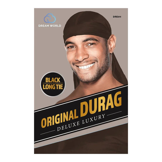Dream World - Durag Homme Noir - Taille Unique DRE011 - Dream World - Ethni Beauty Market