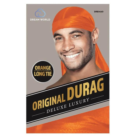 Dream World - Durag Homme Orange - Taille Unique - DRE012O - Dream World - Ethni Beauty Market