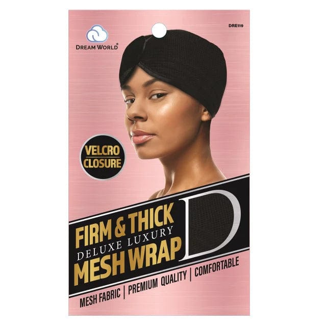 Dream World - Bandeau cheveux W-Mesh ferme & épais noir - Taille unique - DRE119 - Dream World - Ethni Beauty Market