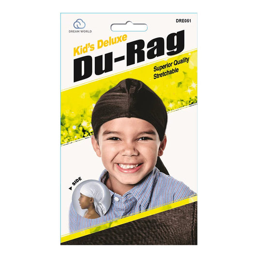 Dream World - Kid's Deluxe - Durag noir Enfant DRE051 - Dream World - Ethni Beauty Market