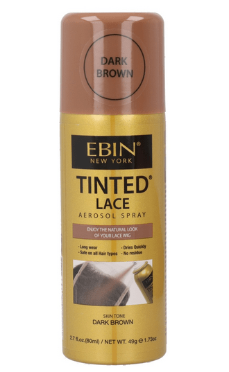 Ebin - Spray Colorant Pour Perruque "Marron Foncé" - 80ml - Ebin - Ethni Beauty Market