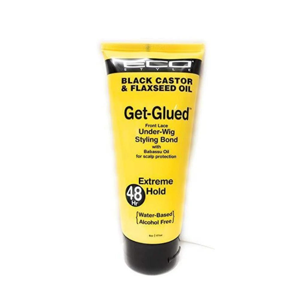 Eco Styler - Gel Ricin Noir et Graines de Lin Collant "Get-Glued" 48h - 177ml - Eco Styler - Ethni Beauty Market