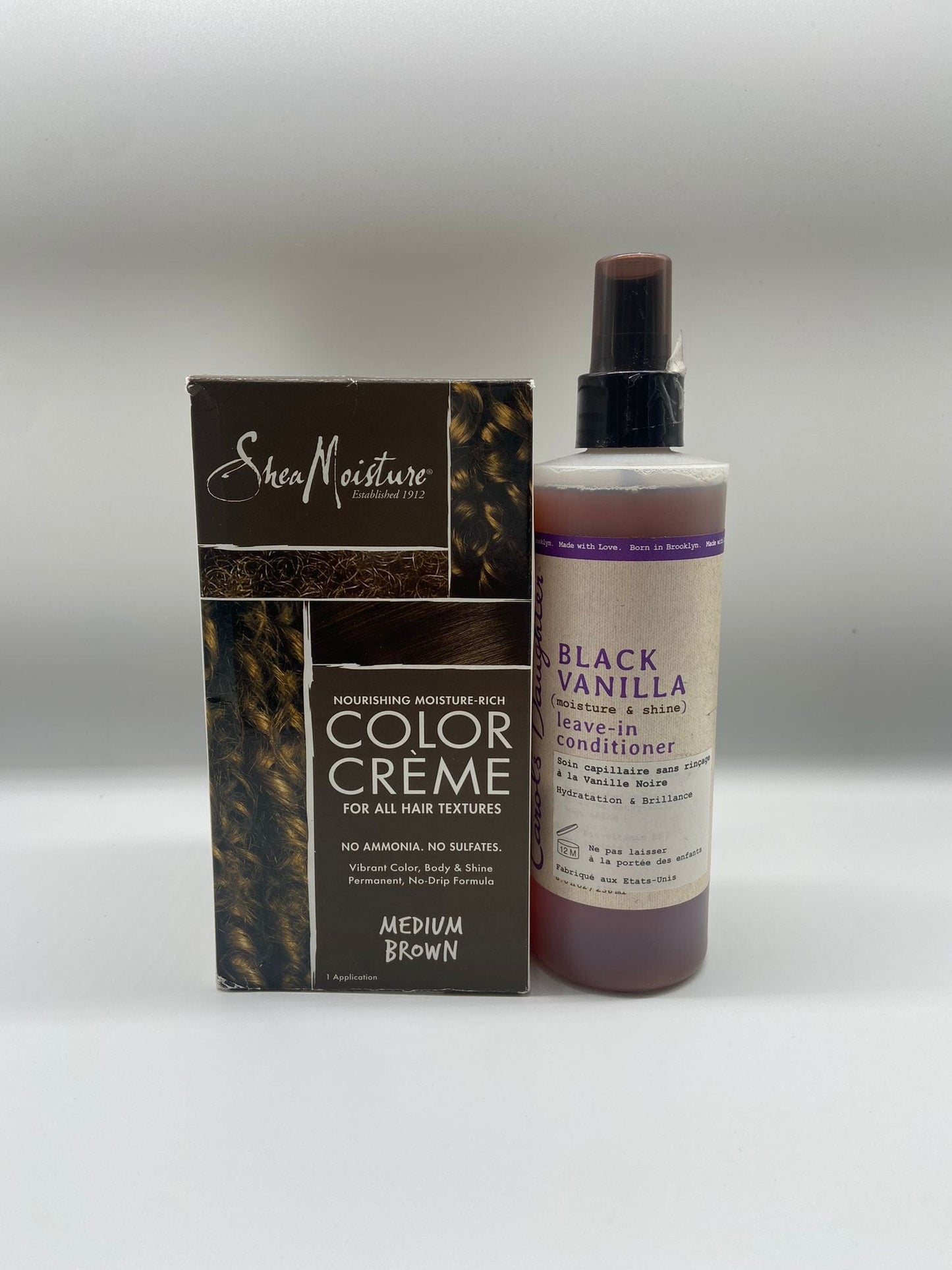 Fire promo - Pack coloration medium brown "shea moisture x carol's daughter" - (coloration + leave-in) - Ethni Beauty Market - Ethni Beauty Market