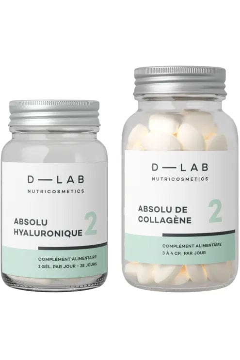 D-Lab Nutricosmetics - Complément Alimentaire Duo Nutrition-Absolu Collagène & Acide Hyaluronique - D-Lab Nutricosmetics - Ethni Beauty Market