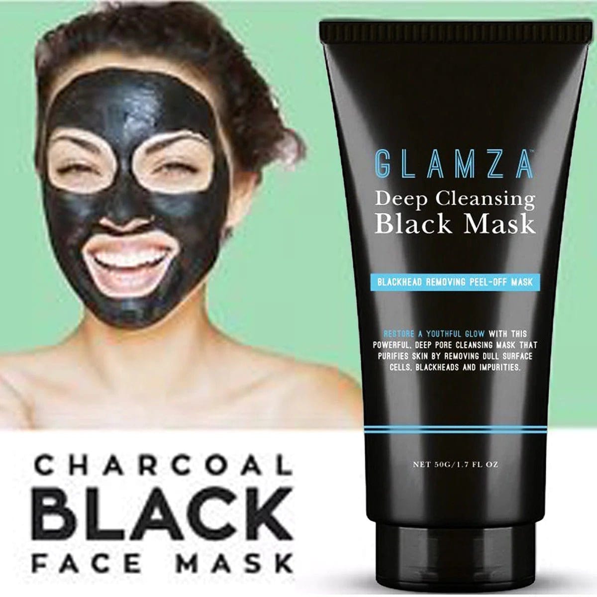 Glamza -  Masque "Deep Cleansing Black Mask" - 50g - Ethni Beauty Market - Ethni Beauty Market