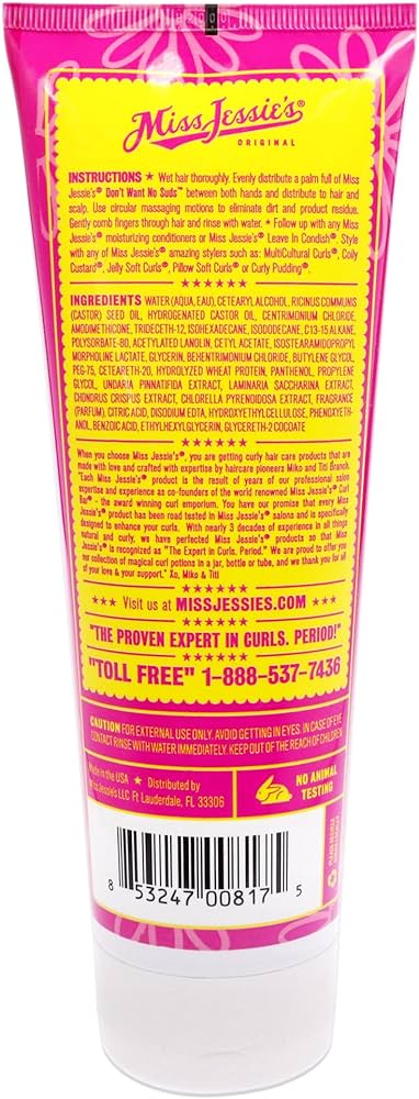 Miss Jessie's - Shampoing sans mousse "Don't want no suds" - 250 ml - Miss Jessie's - Ethni Beauty Market