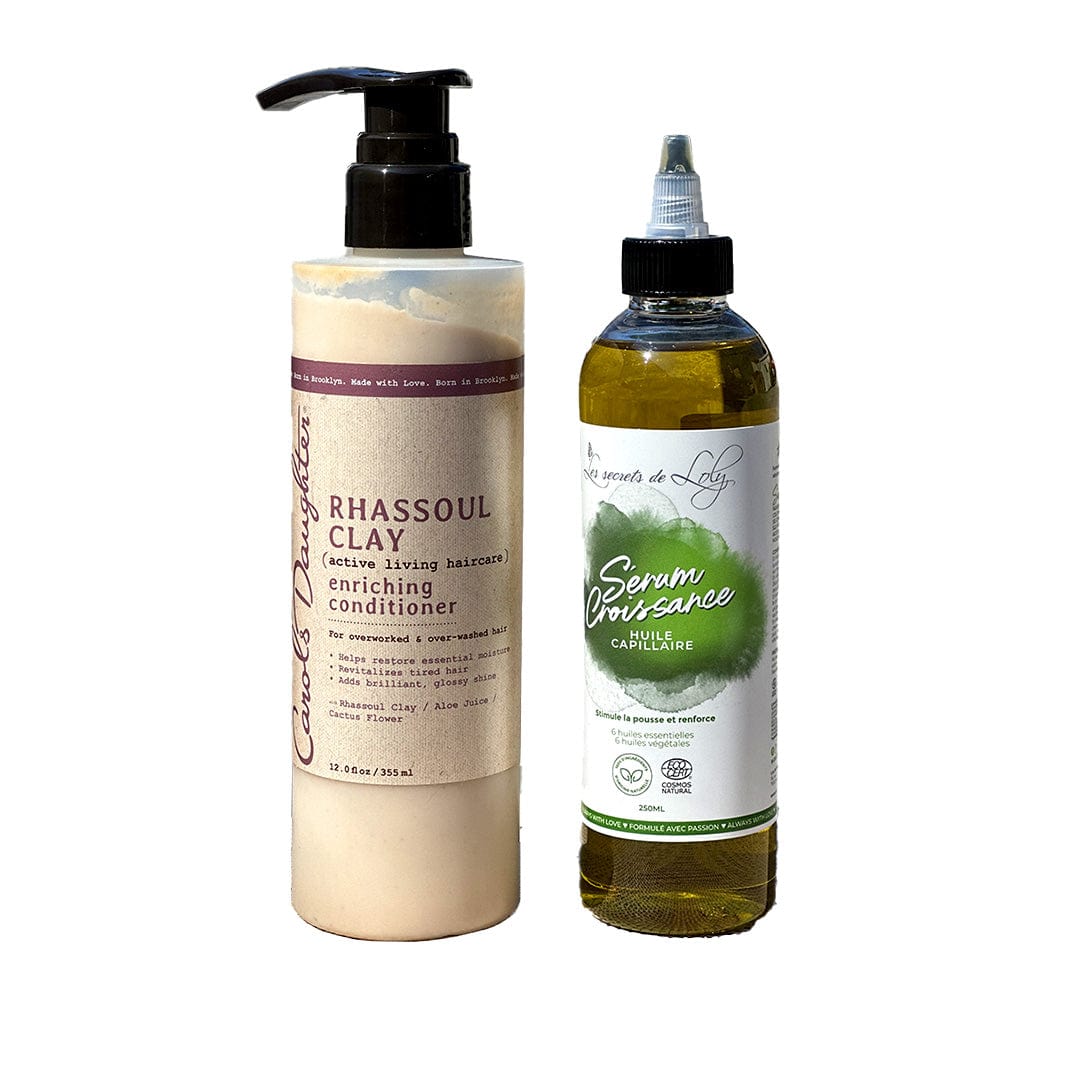 Fire Promo - Routine rhassoul & pouss' "les secrets de loly x carol's daughter" - (serum +après-shampoing) - Ethni Beauty Market - Ethni Beauty Market