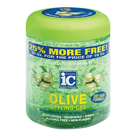 Fantasia IC - Hair Polisher Olive Styling Gel - 567G - Fantasia IC - Ethni Beauty Market