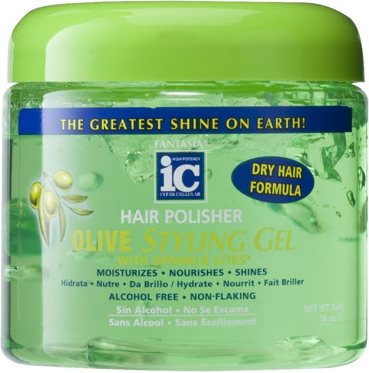 Fantasia IC - Olive Oil Styling Gel 16oz - 454g - Fantasia IC - Ethni Beauty Market