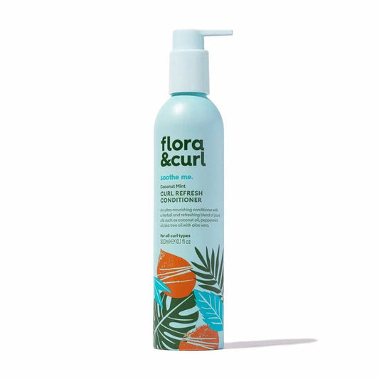Flora & Curl Apres-shampoing Flora & Curl - "Soothe Me" Après-shampooing rafraîchissant pour boucles à la noix de coco et à la menthe 300ml