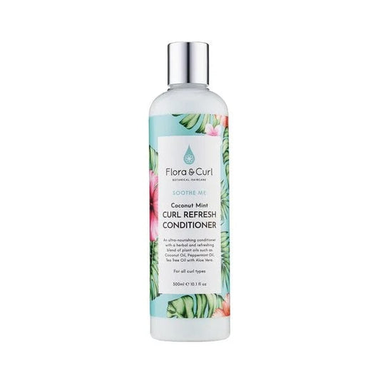 Flora & Curl - "Soothe Me" Après-shampooing rafraîchissant pour boucles à la noix de coco et à la menthe 300ml - Flora & Curl - Ethni Beauty Market