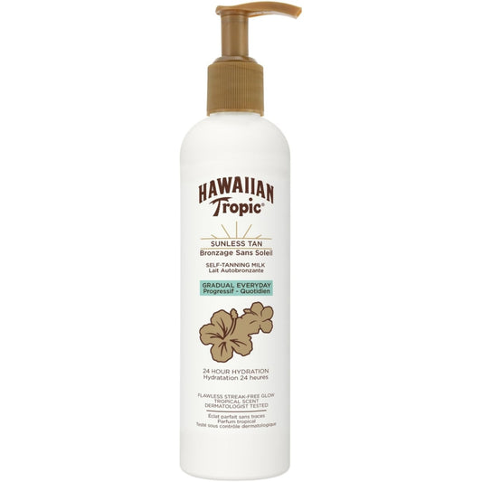 Hawaiian Tropic créme bronzante Hawaiian tropic - Lait Corporel Bronzage Progressif "Self Tanning Milk"290ml