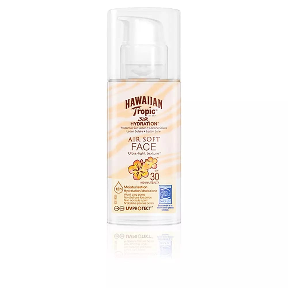 Hawaiian Tropic - Crème solaire visage effet soie spf 30 (silk air soft face sun lotion) - 50 ml - Hawaiian Tropic - Ethni Beauty Market