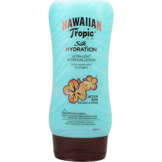 Hawaiian Tropic Lotion Après Soleil Hawaiian Tropic Silk - Hydratation Lotion Après-Soleil Ultra-Légère - 180 ml