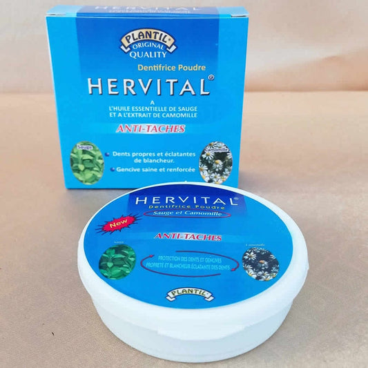 Hervital - Dentifrice en poudre Sauge et Camomille - 50g - Hervital - Ethni Beauty Market