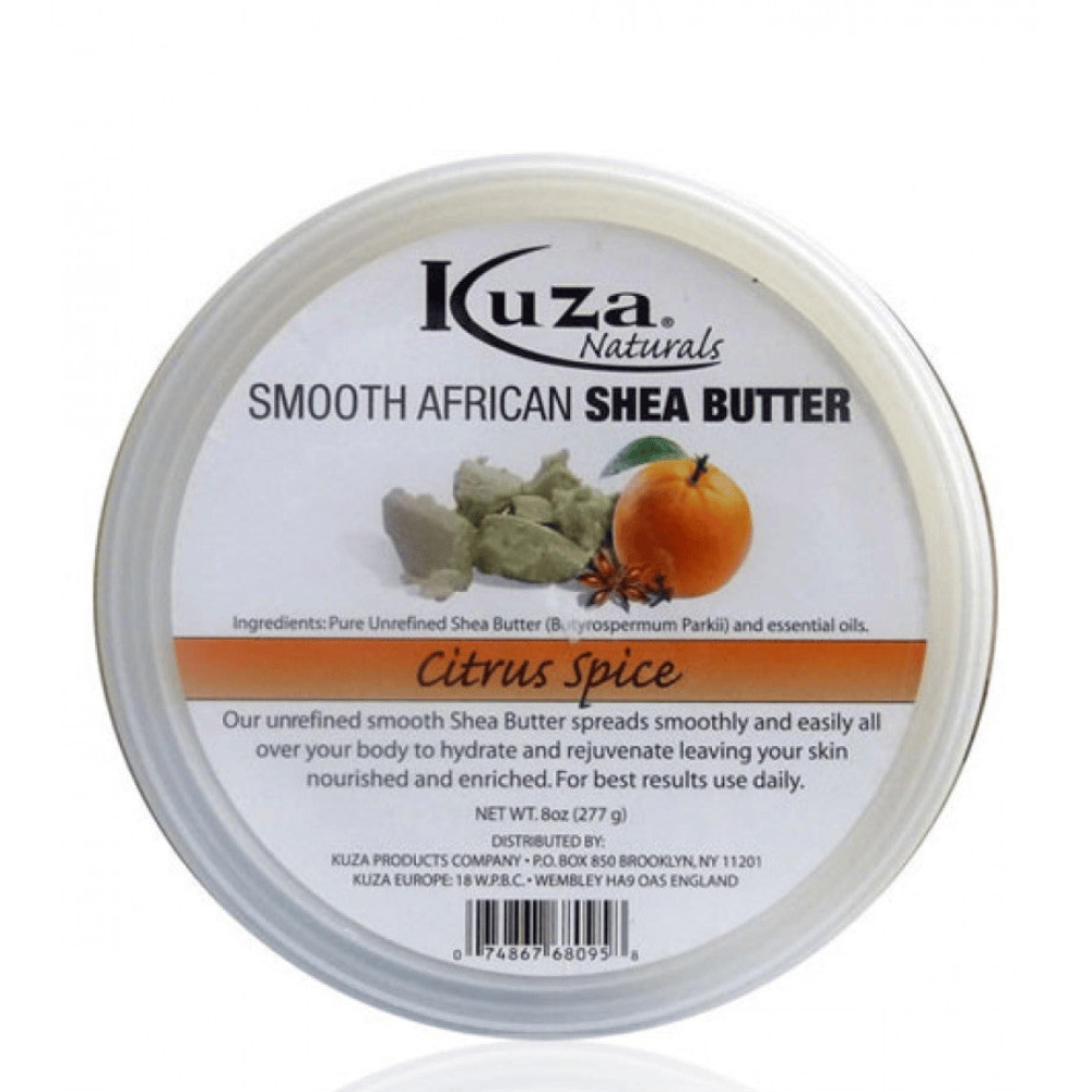 Kuza - Beurre de karité africain onctueux, épices d'agrumes 227g - Kuza - Ethni Beauty Market
