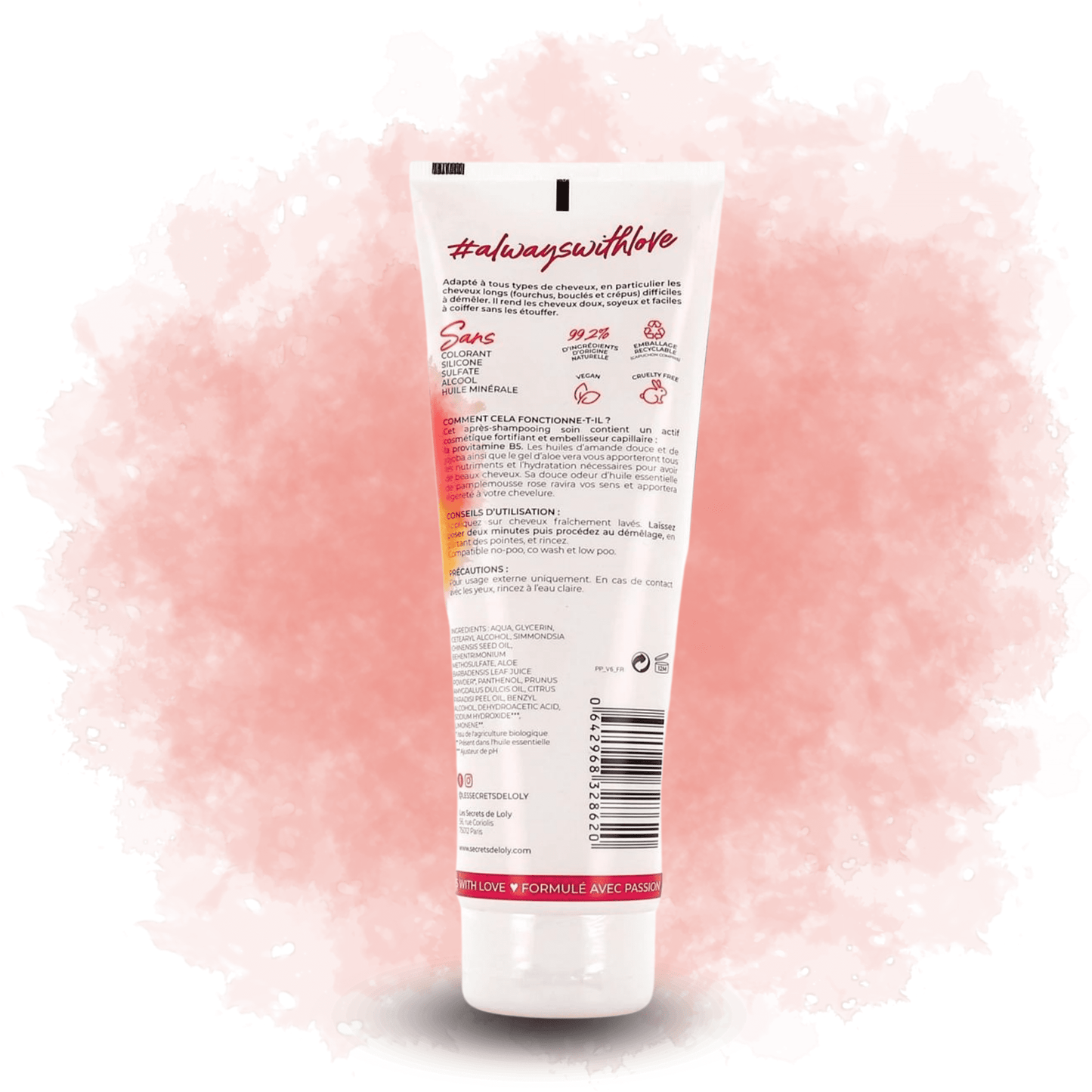 Les Secrets de Loly - Lait capillaire smoothie litchi-mûre - 250 ML - Les Secrets de Loly - Ethni Beauty Market