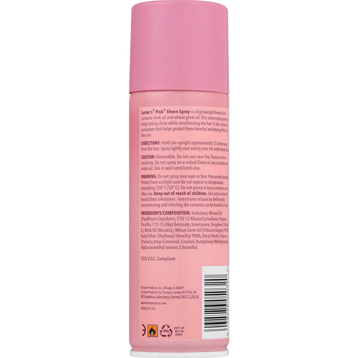 Luster's Pink - Brillantine en spray "sheen" - 458ml - Luster's - Ethni Beauty Market