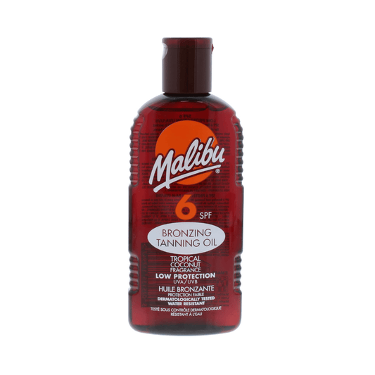 Malibu Huile bronzante Malibu - Huile Bronzante à La Noix de Coco Tropicale "Bronzing Tanning Oil Tropical Coconut " SPF6 - 200 ml