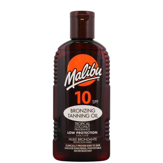 MALIBU - Huile Bronzante à la Noix de Coco Tropicale "Tanning Oil Tropical Coconut Fragrance SPF10 - 200ml - Malibu - Ethni Beauty Market