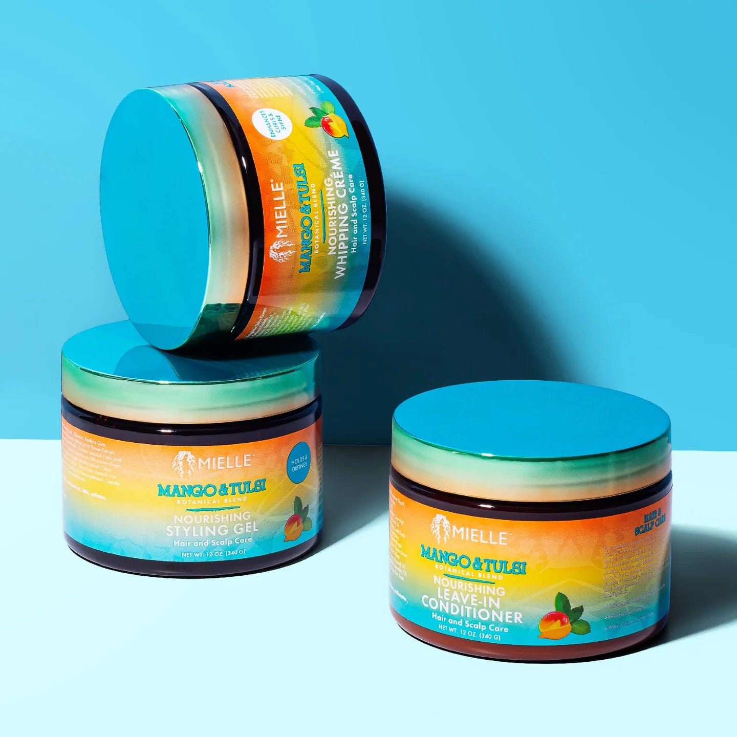 Mielle Organics - Mangue & Tulsi Gel Coiffant Nourrissant 12oz -340ml - Mielle Organics - Ethni Beauty Market