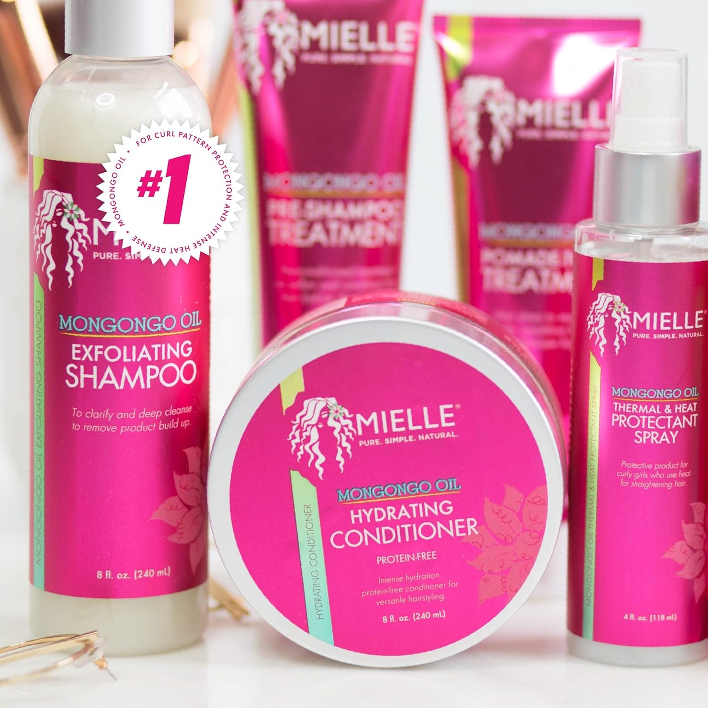 Mielle Organics - Après-shampoing hydratant mongongo 240ml - Mielle Organics - Ethni Beauty Market