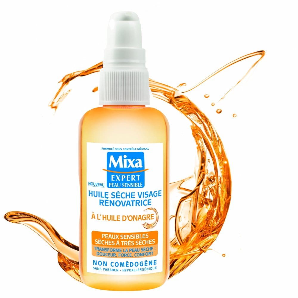 Mixa - Huile Sèche Visage Rénovatrice À L'Huile D'Onagre 100ml - Mixa - Ethni Beauty Market