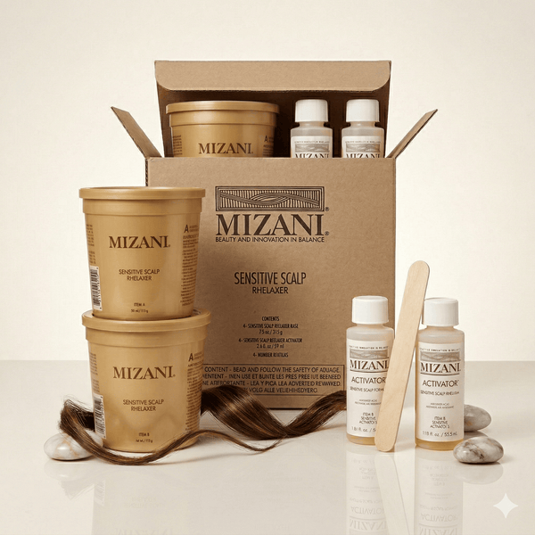 Mizani Défrisant Mizani - Butter Blend Kit Défrisant Pour Cheveux Sensibles à Base de Miel "Butter Blend sensitive scalp"