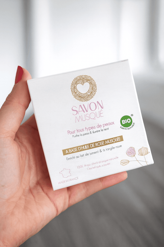 Musc Intime — Savon Masque Purificateur pour le visage à la Rose Musquée – 100g - Musc Intime - Ethni Beauty Market