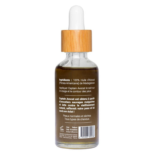 My Mira - Huile d'avocat pure - Captain Avocat - 50ml - My Mira - Ethni Beauty Market