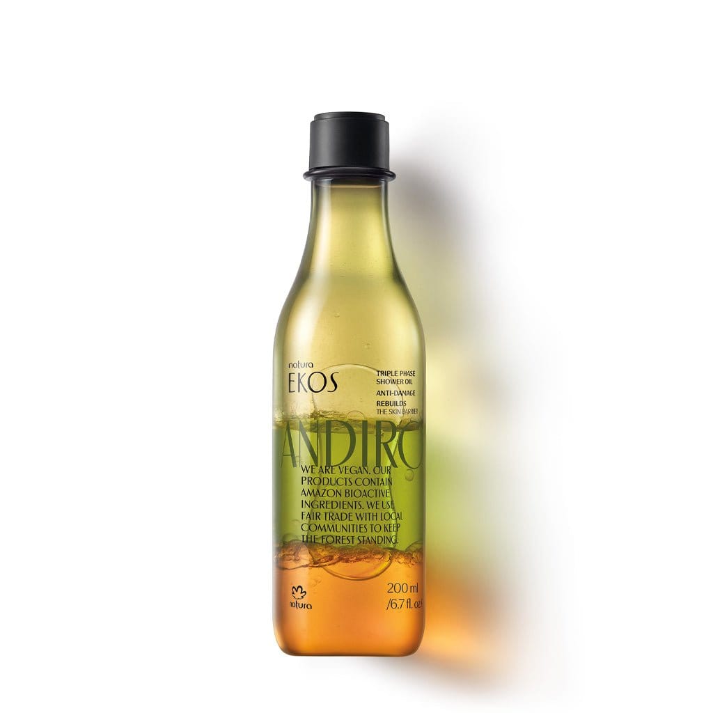 Natura Brasil - Ekos - Huile douche triphasée Andiroba - 200ml - Natura Brasil - Ethni Beauty Market