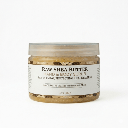 Nubian Heritage - Beurre de karité brut exfoliant pour les mains et le corps - 340g - Nubian Heritage - Ethni Beauty Market