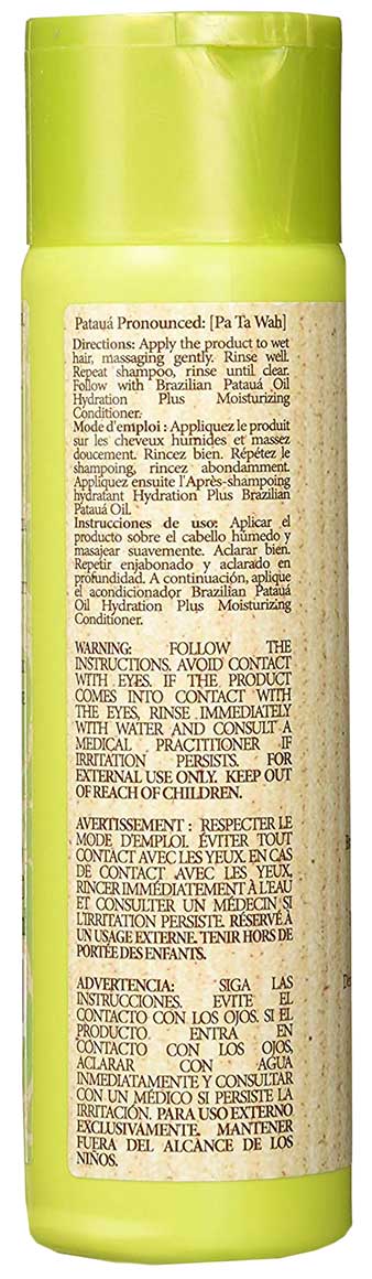 nuNAAT - Shampoing revitalisant sans sulfate à l'huile de pataua du Brésil 300ml - nuNAAT - Ethni Beauty Market