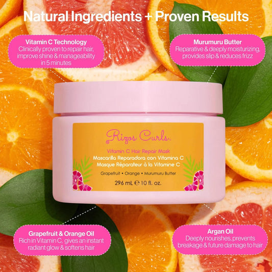 Rizos Curls - Masque réparateur "vitamine C" - 296ml - Rizos Curls - Ethni Beauty Market