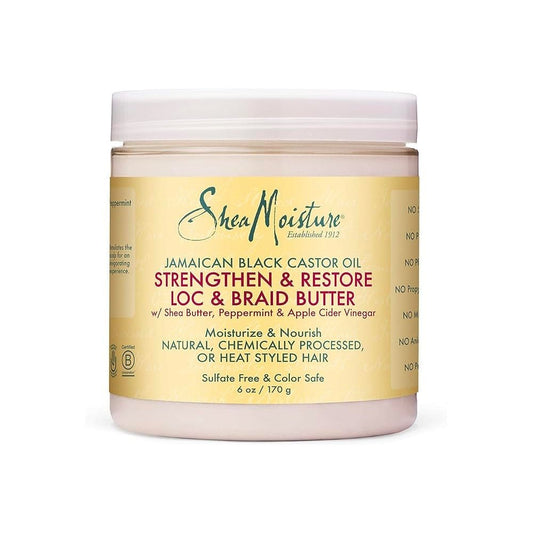 Shea Moisture - Beurre D'Hydratation Et Nourrissant Cheveux Crépus Ou Nattés À L'Huile Ricin Noir De Jamaïque 170g - Shea Moisture - Ethni Beauty Market