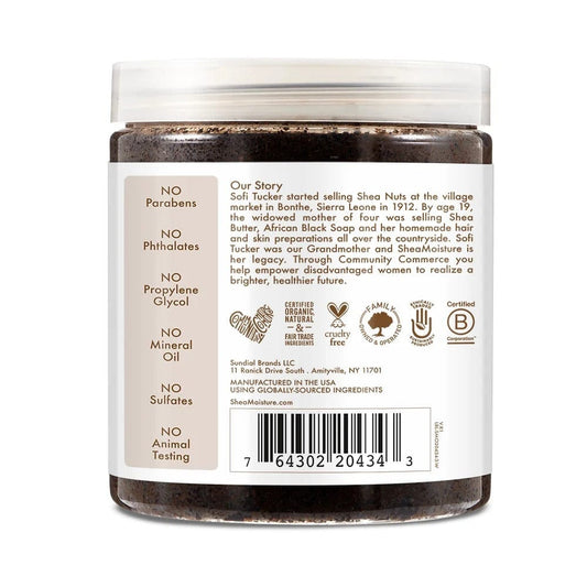 Shea Moisture - 100% Gommage au Café moulu & à l'huile de Coco vierge 340gr - Shea Moisture - Ethni Beauty Market